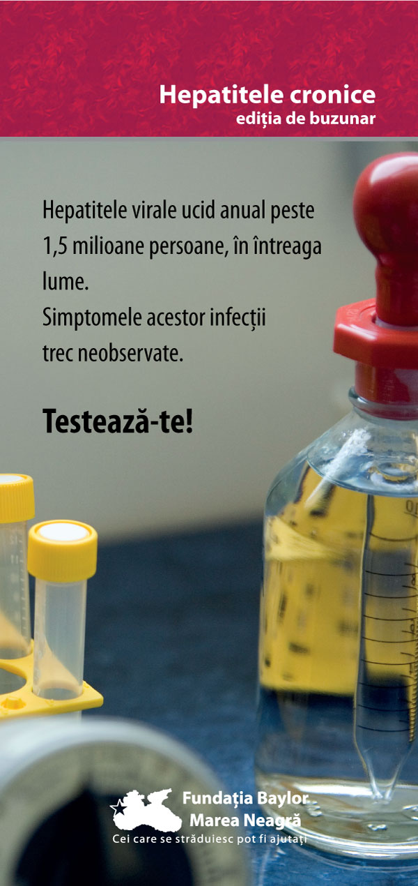 Broșura Hepatitele cronice – ediția de buzunar