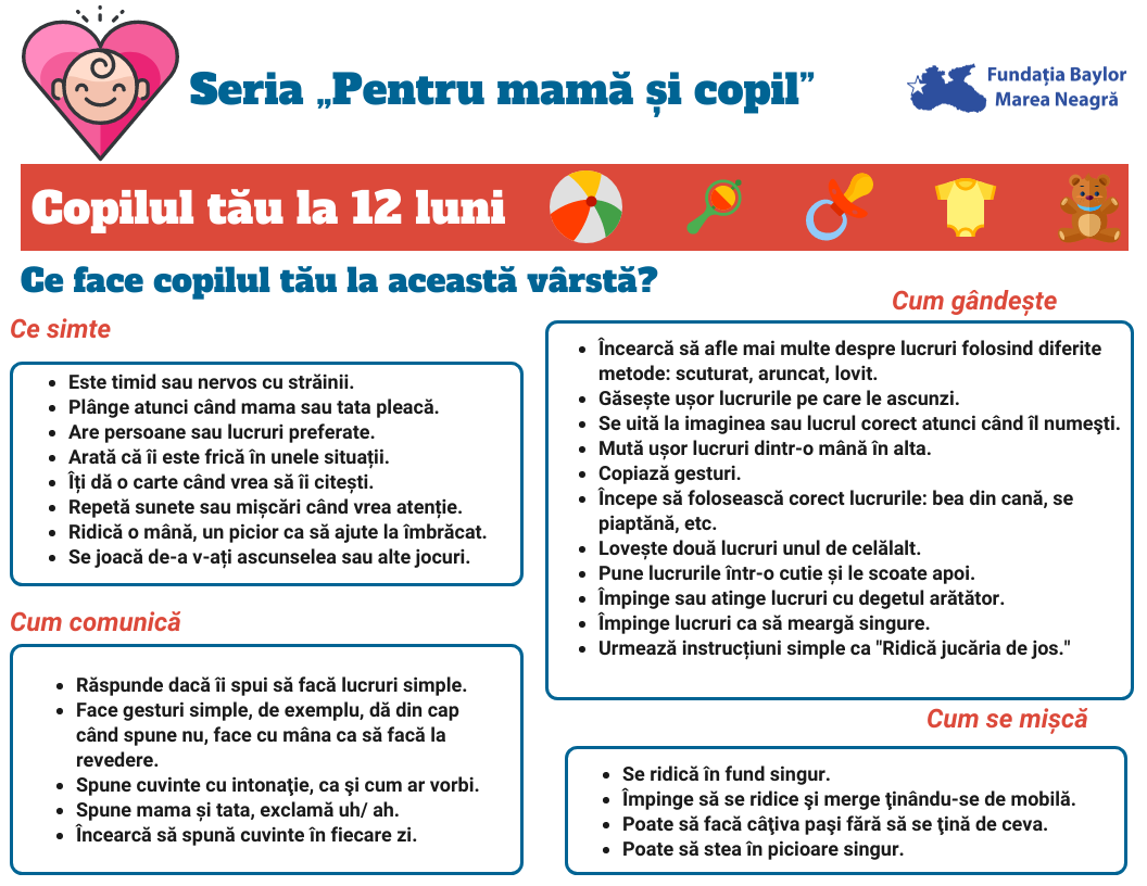 Copilul tău la 12 luni